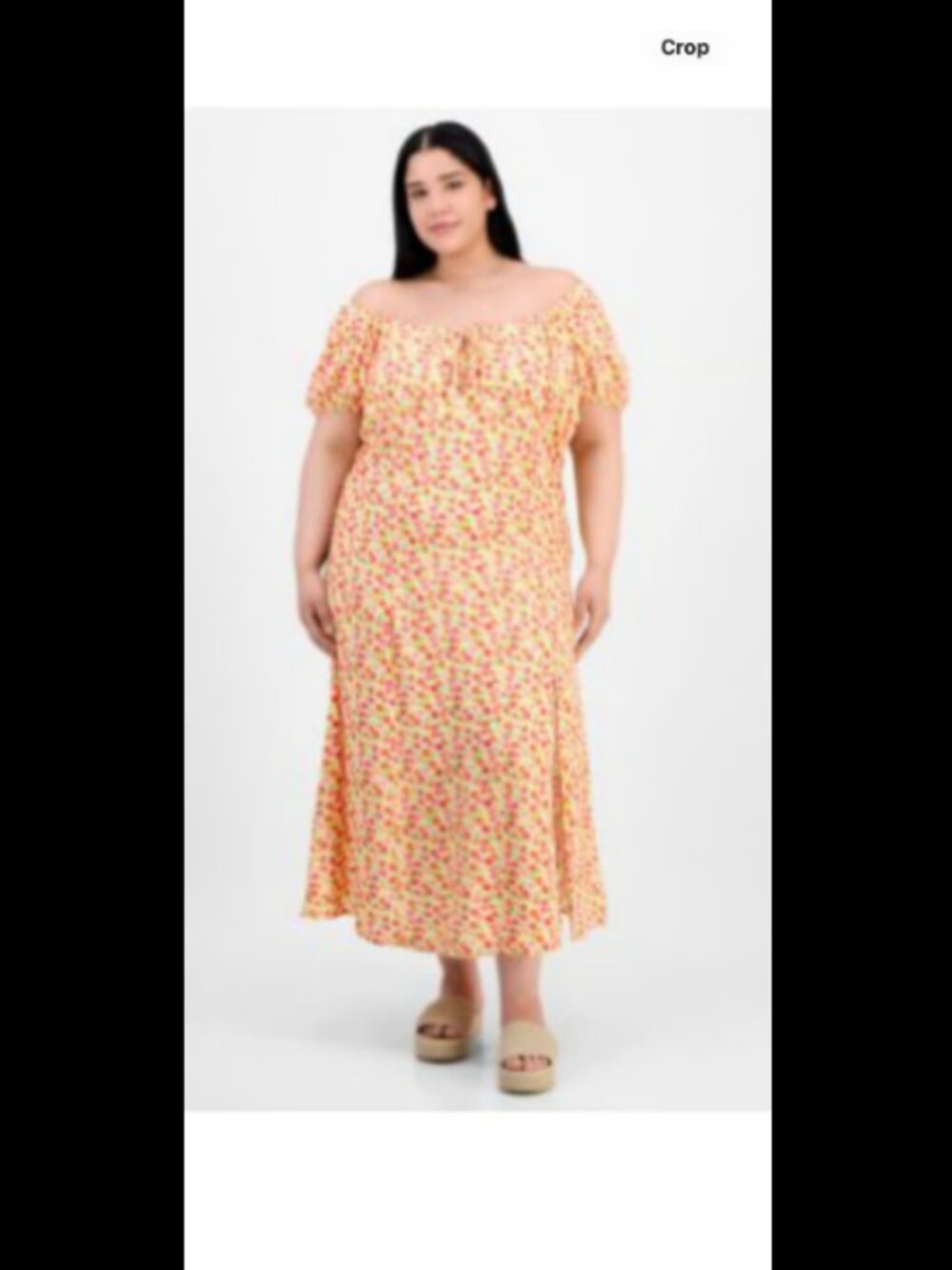 Madden Girl Plus Puffed Sleeve Midi Dress NWT Women’s 2X - B181